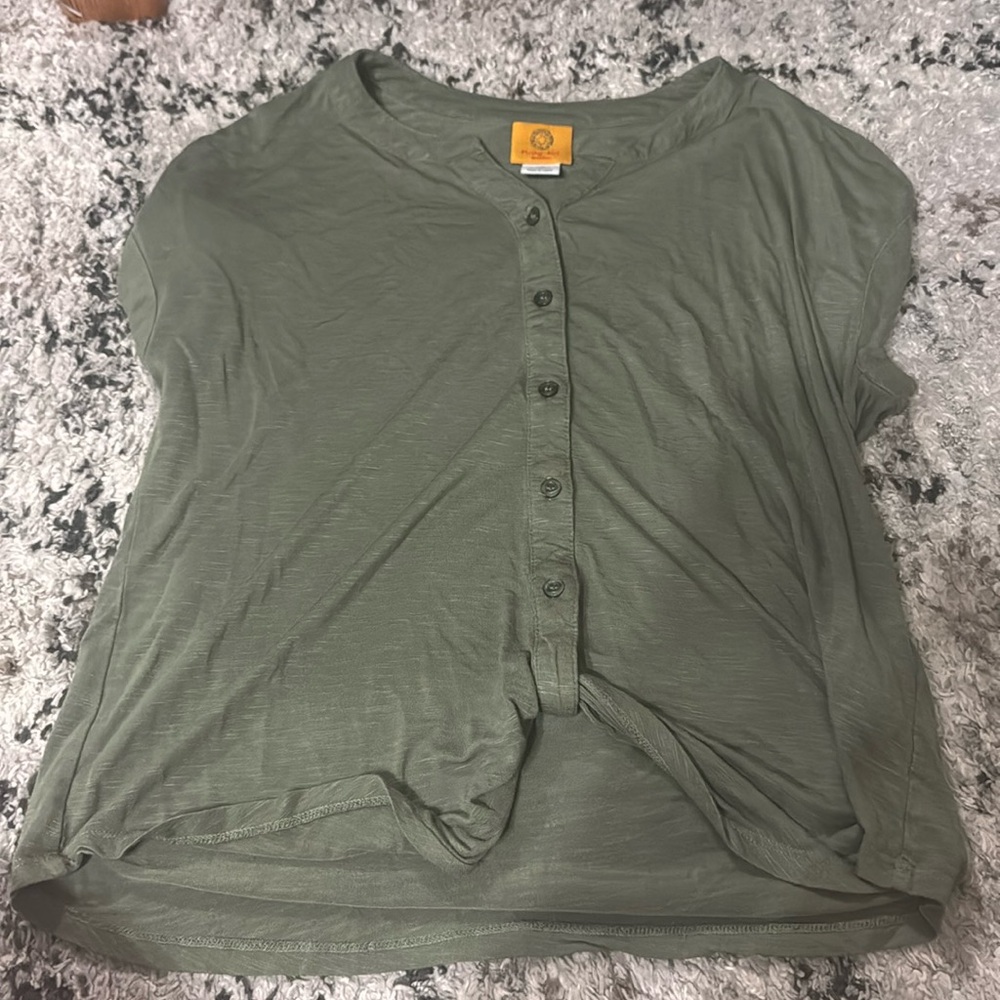 Button up t shirt